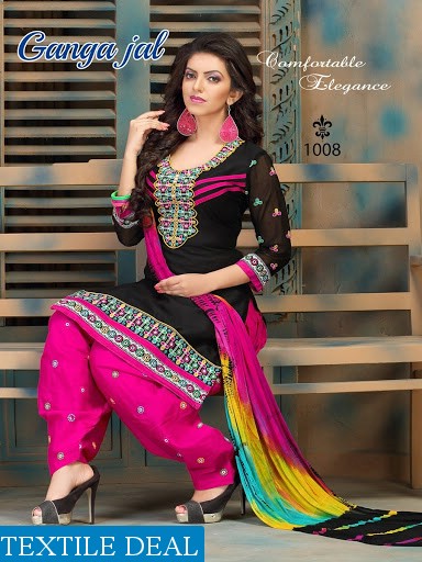 Gangajal work dress material